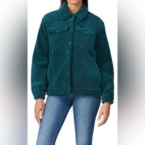 Scotch & Soda Green Teddy Utility Jacket / Shacket - emerald green - Size S